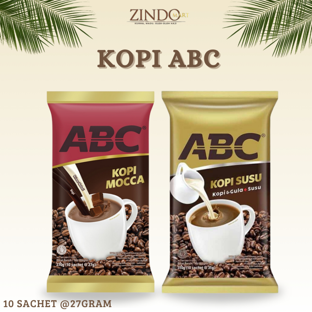 

KOPI ABC 1 BAG VARIAN ABC SUSU DAN ABC MOCCA ISI 10 SACHET