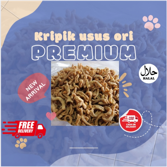 

KRIPIK USUS AYAM KRISPI ORIGINAL ASIN KERIPIK USUS PEDAS DAUN JERUK CRISPY 500 GRAM JAJANAN KILOAN