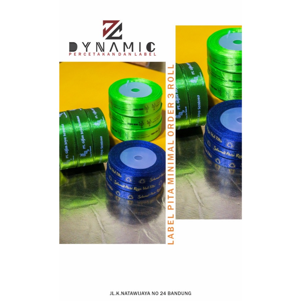 

label satin pita/pita sablon/ UKURAN custom