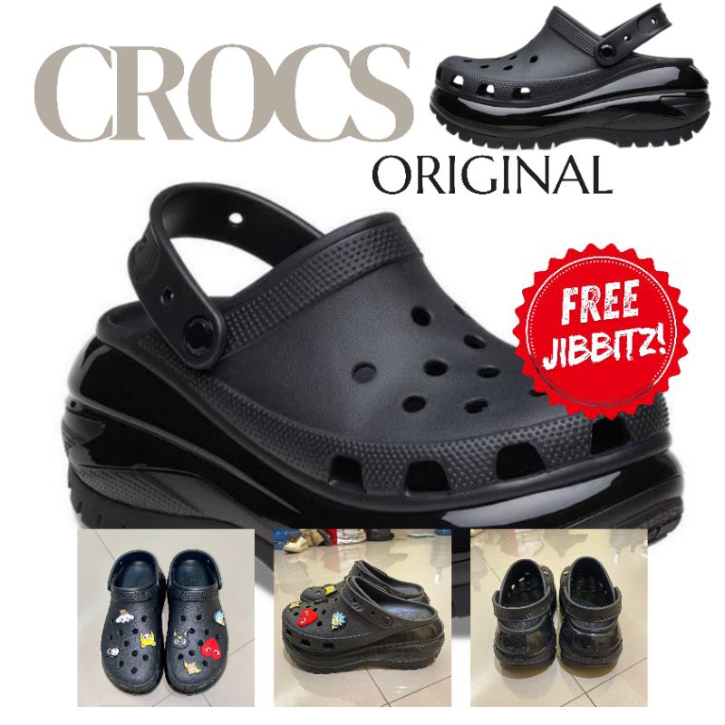 CROCS MEGA CRUSH UNISEX CLOG ORIGINAL (PRELOVED) FREE JIBBITZ