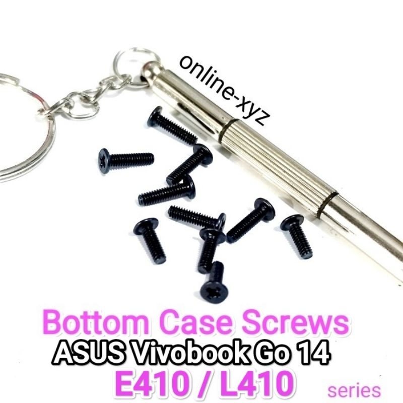 baut mur sekrup casing ASUS E410 L410 E410M E410MA L410M L410MA L410K L410KA E410K E410MA E410KA Viv