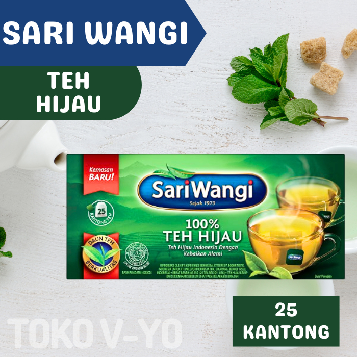 

Sari Wangi 100% Teh Hijau - 25 Kantong Teh Celup Sariwangi