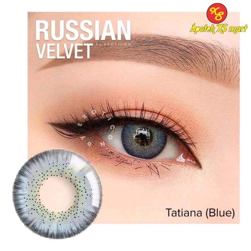 SOFTLENS RUSSIAN VELVET TATIANA BLUE NORMAL DAN MINUS