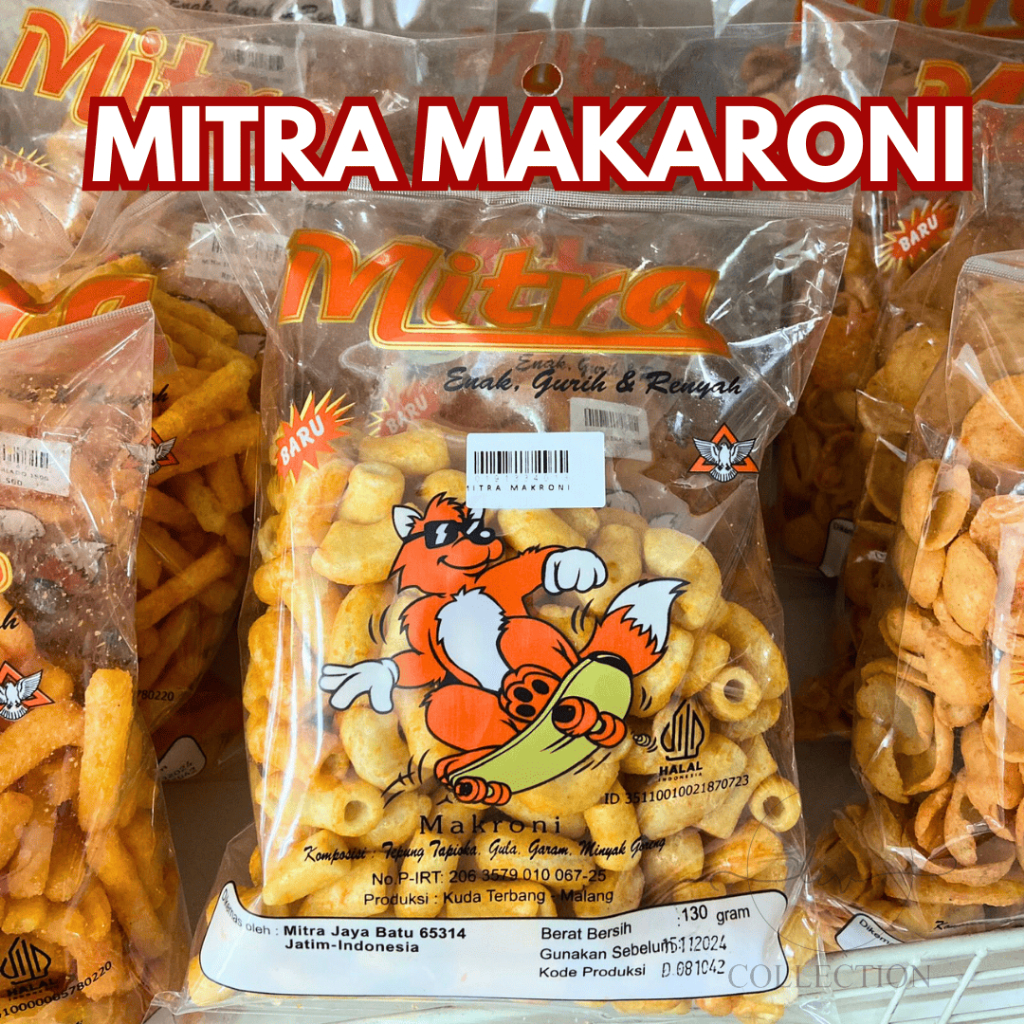 

MITRA MAKARONI / MAKRONI 130 GR OLEH-OLEH KHAS MALANG
