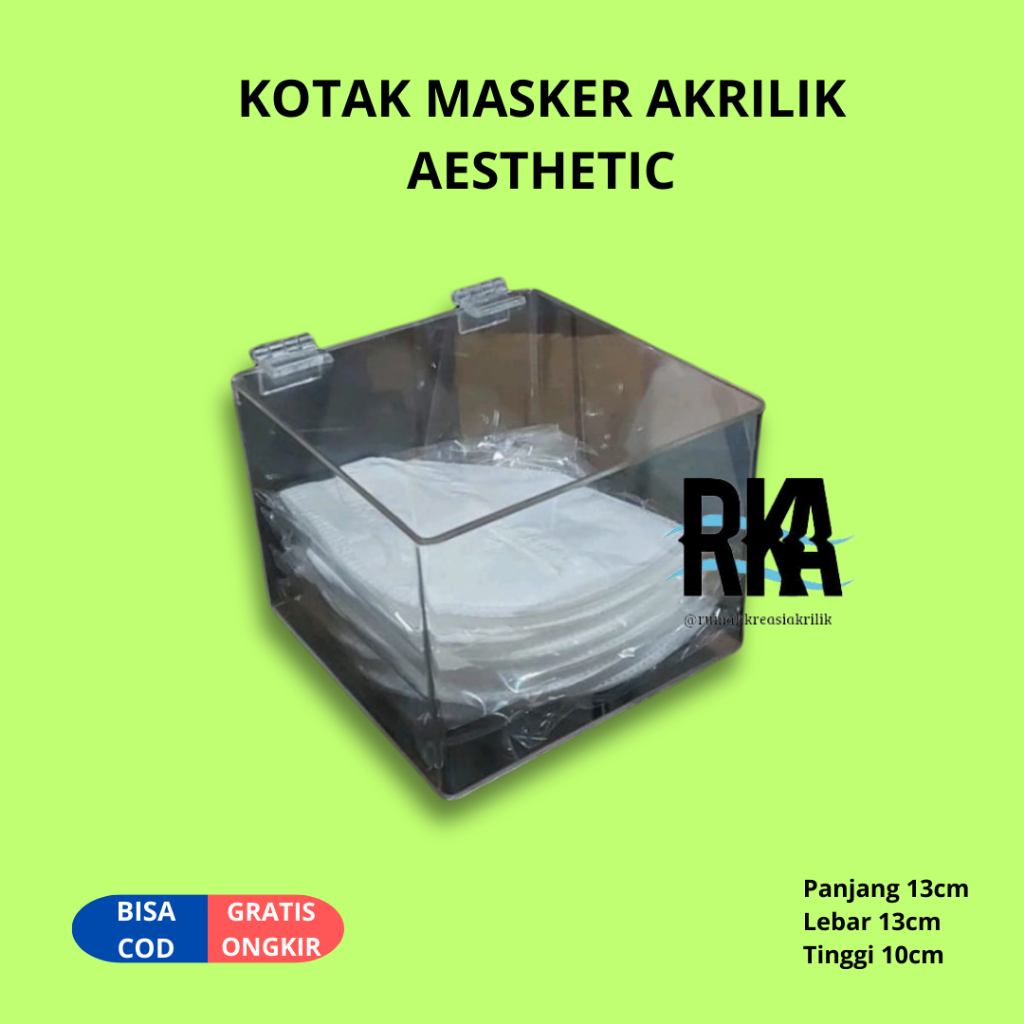 KOTAK MASKER ACRYLIC AESTHETIC STORAGE KOTAK AKRILIK SERBAGUNA BOX AKRILIK MULTIFUNGSI