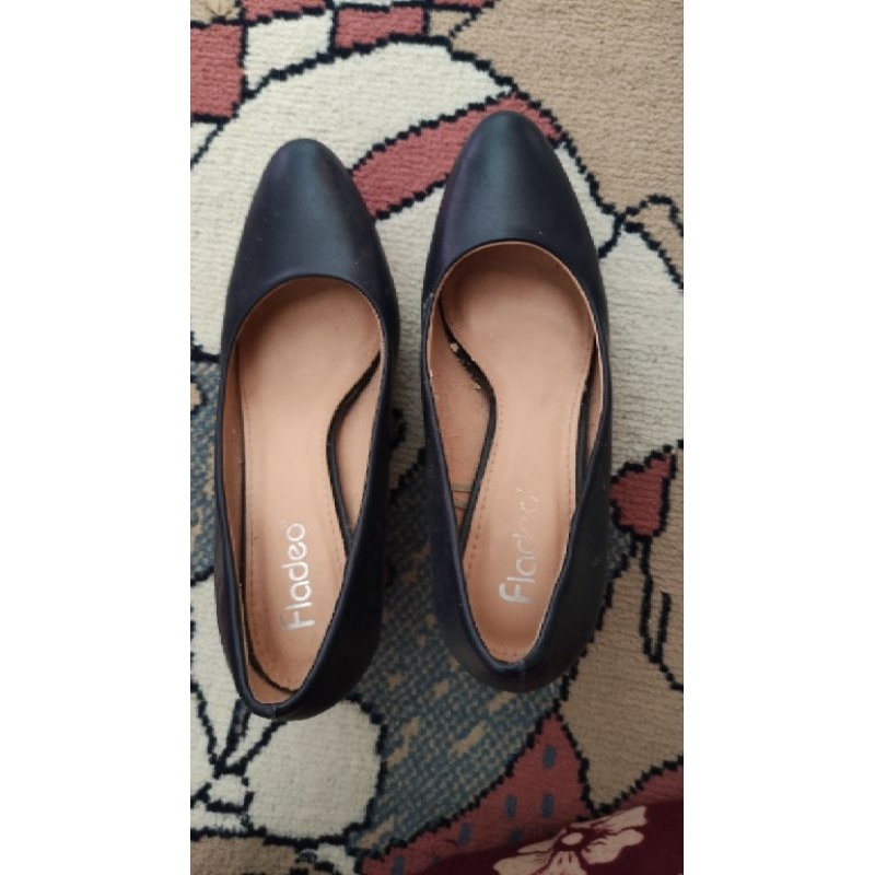 heels fladeo biru navy