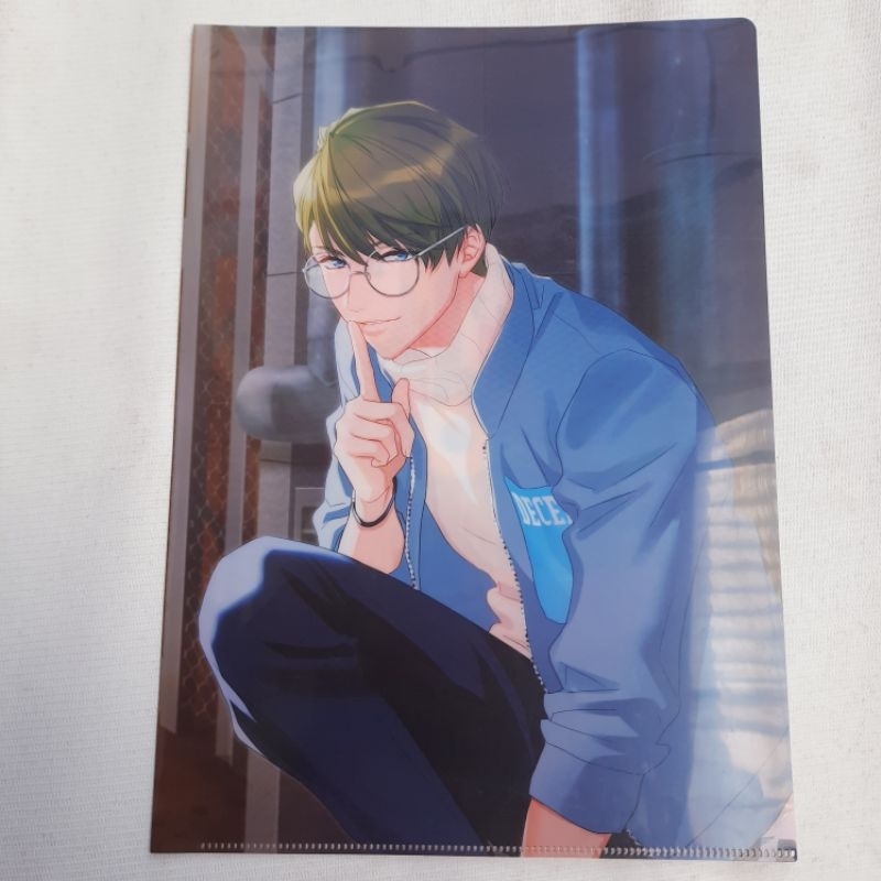 A3 Act Addict Actors Clear File & Postcard Esute | Tsukioka Tsumugi, Makki, Aramaki Yoshihiko, Utsuk