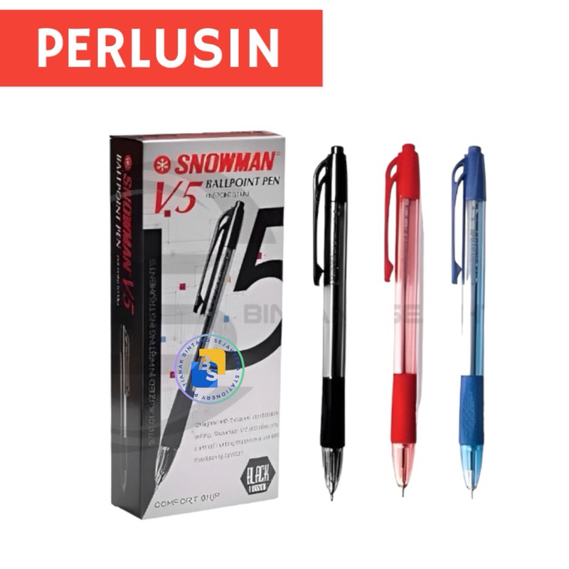 

12 Pcs - Pulpen SNOWMAN V.5 0,7 mm Semi Gel