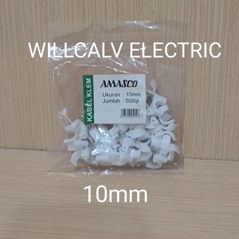 KLEM KABEL NO 10 10MM - KLEM KABEL PAKU TEMBOK BETON NO 10 10MM