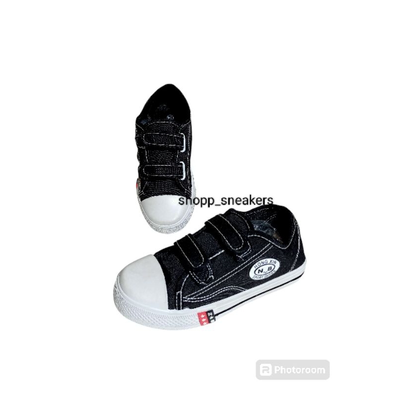 sepatu nb pendek anak sepatu cewek cowok sepatu sekolah model perekat Tanpa tali