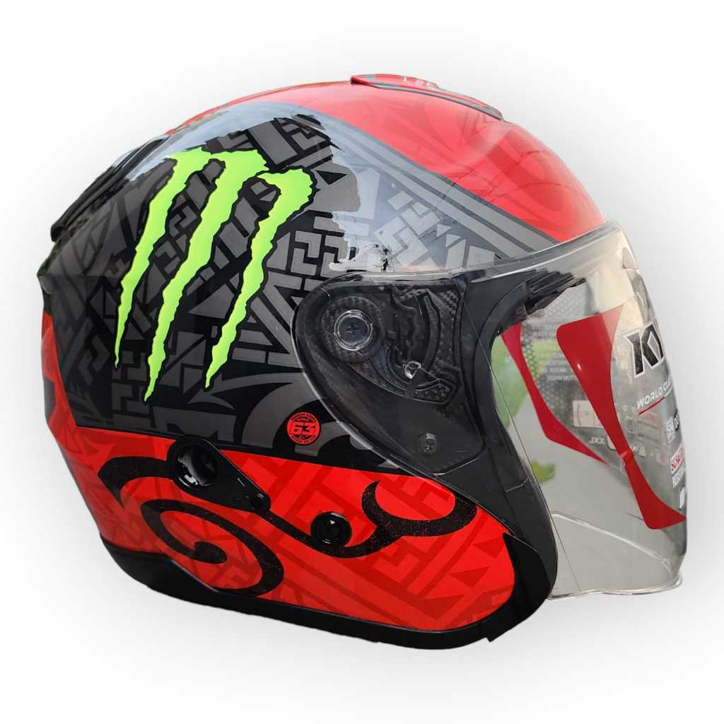 Helm KYT KYOTO Repaint PECCO BAGNAIA