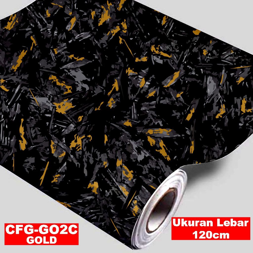 Sticker Bahan Carbon Forged karbon Forged Ukuran Lebar 120cm