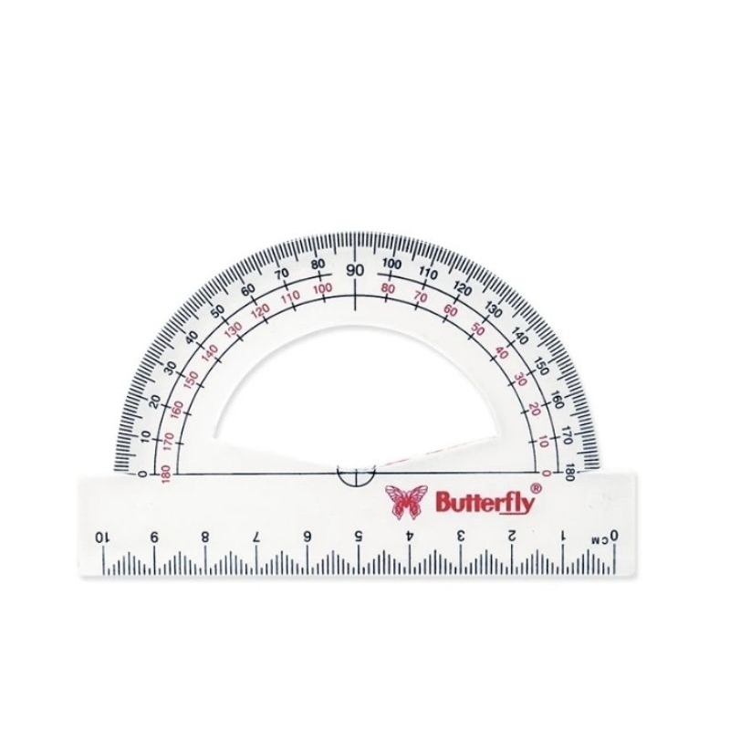 

Busur Derajat Kipas Butterfly 180/10 CM Penggaris Busur