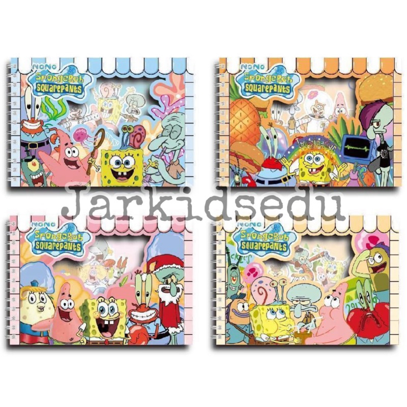 

Buku Stiker Sponge Bob Aesthetic Journal Diary Sticker Book