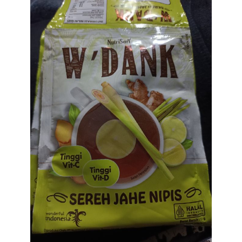 

NUTRISARI W'DANK SEREH JAHE NIPIS @10 SCH