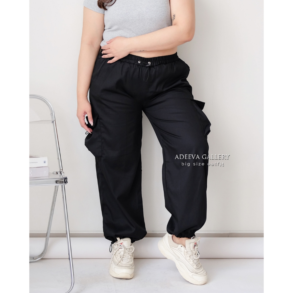 ADEEVA Jennie Cargo Pants Jumbo Celana Cargo Wanita