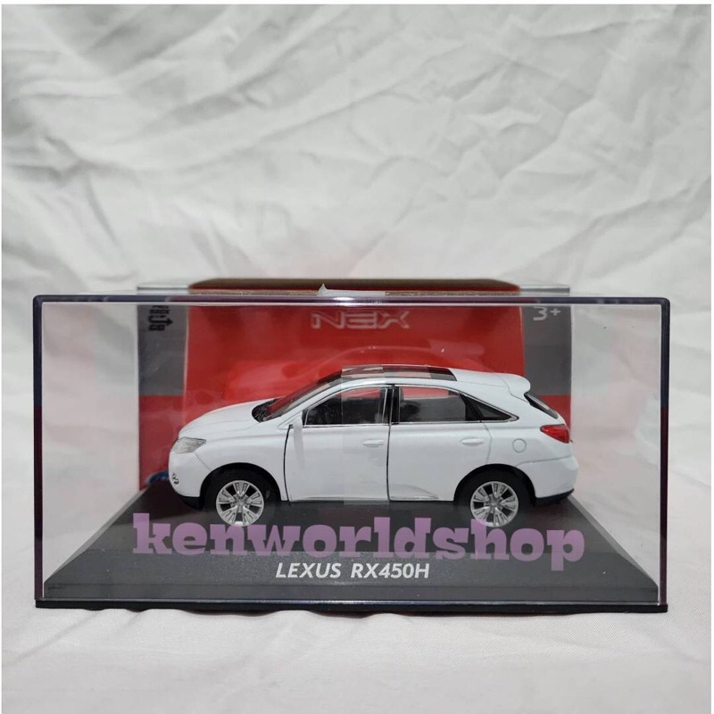 Diecast Welly Nex Lexus RX450H Putih 1/32 [Box Akrilik]