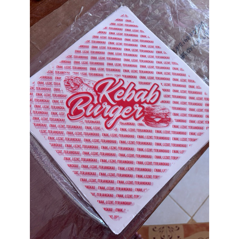 

kertaskebab dan burger