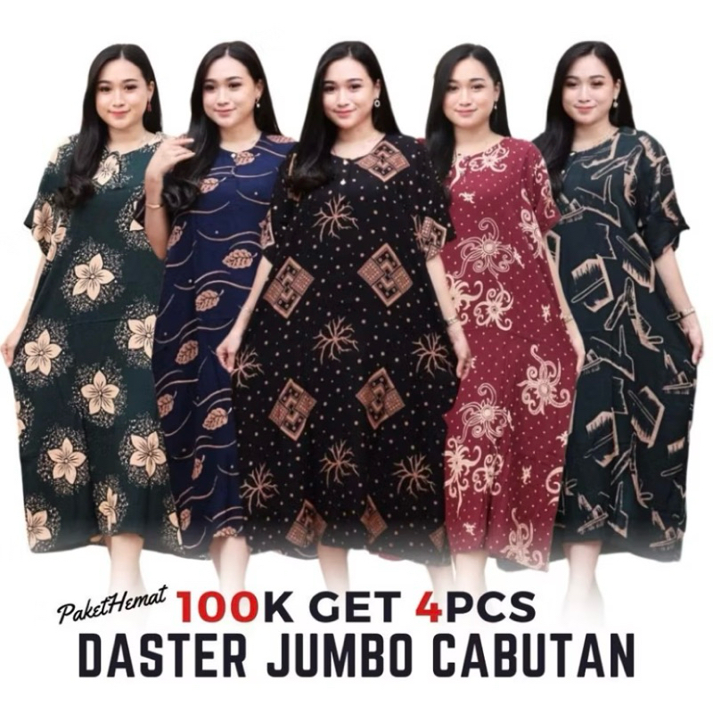 100 Ribu Dapat 4 Daster Paket Usaha || Daster Rayon Busui Bumil