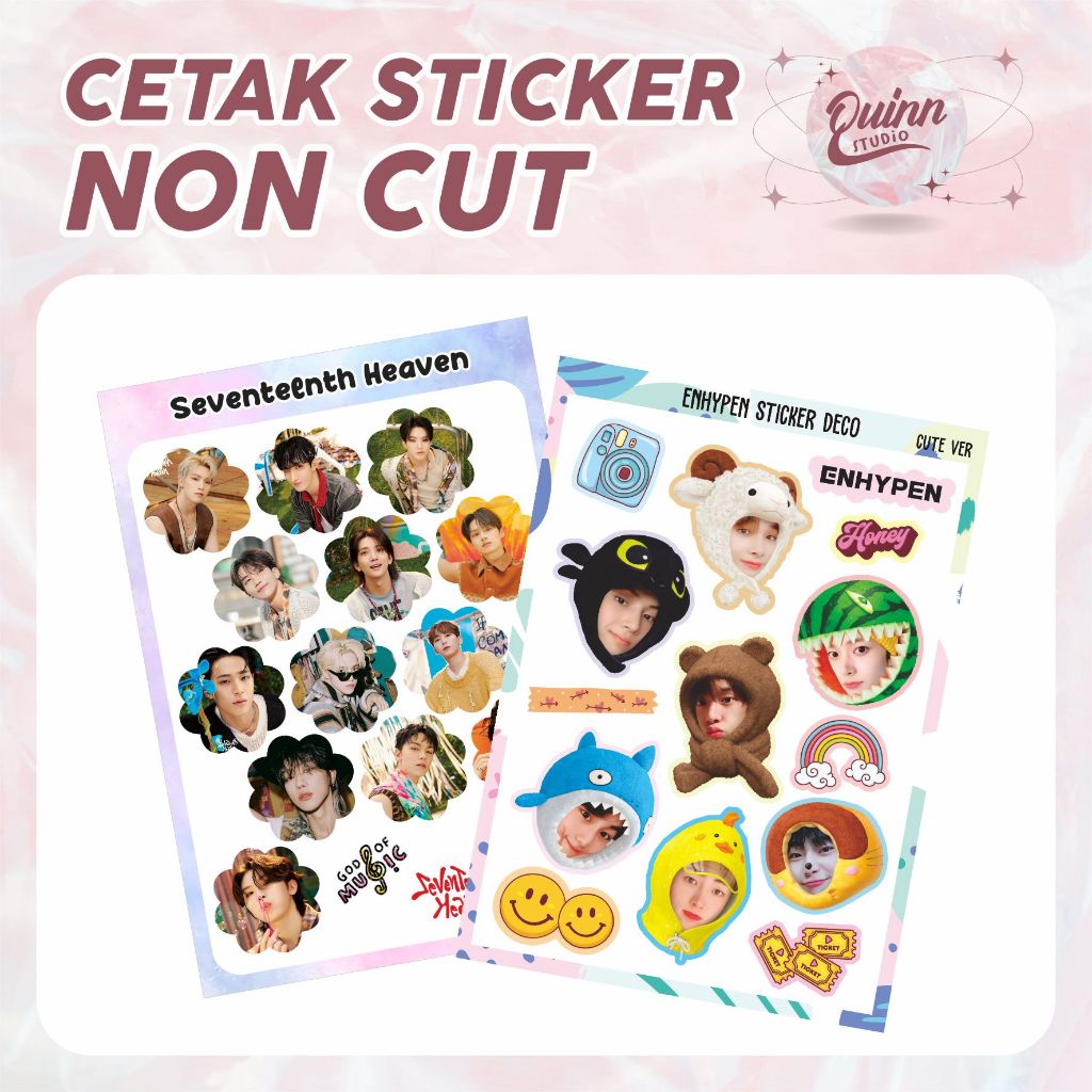 

CETAK STIKER NON CUTTING - CUSTOM KPOP ANIME CUSTOM UKURAN