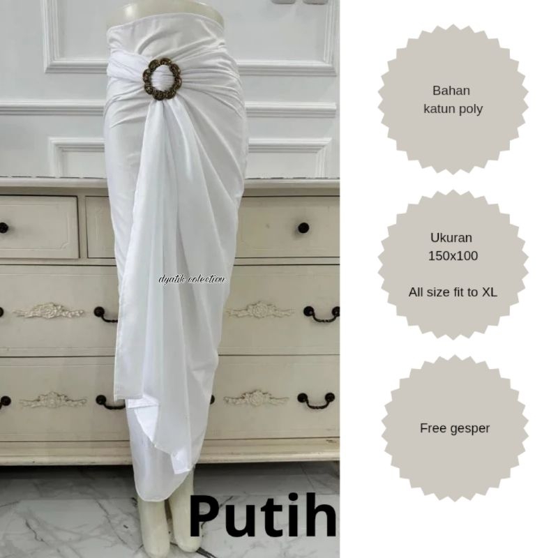 Bawahan Kebaya Rok Lilit Polos Rok Kondangan Rok Kebaya Rok Wisuda