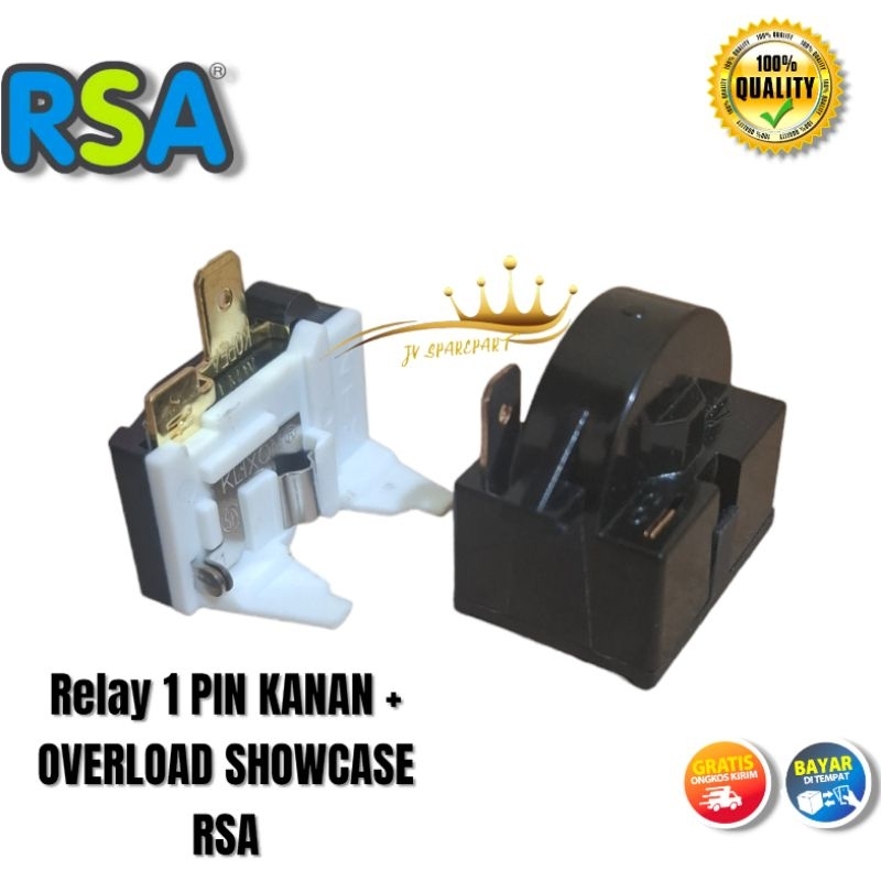 RELAY RSA SHOWCASE Kulkas 1 Pintu / Ptc Relay Showcase RSA Pintu Kaca / Overload