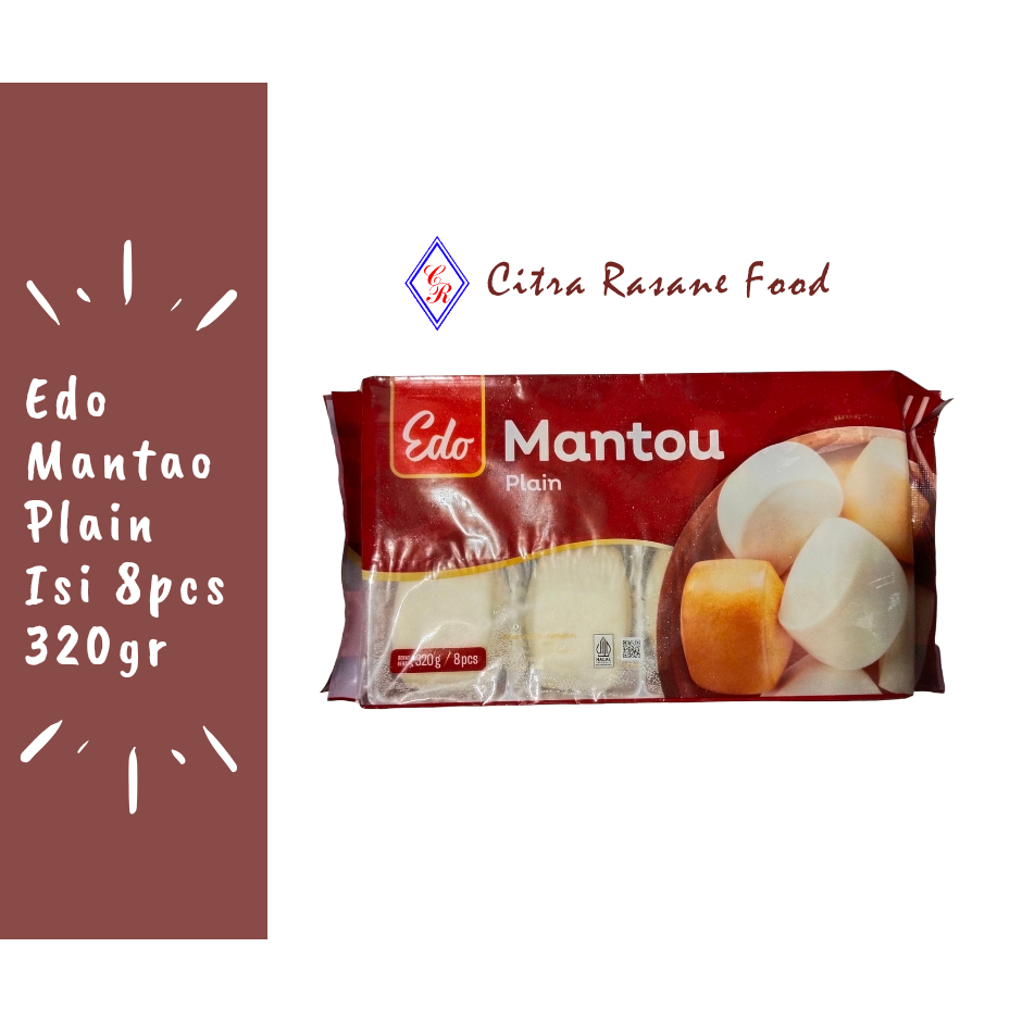 

Edo Mantou / Mantau Plain Isi 8pcs 320gr