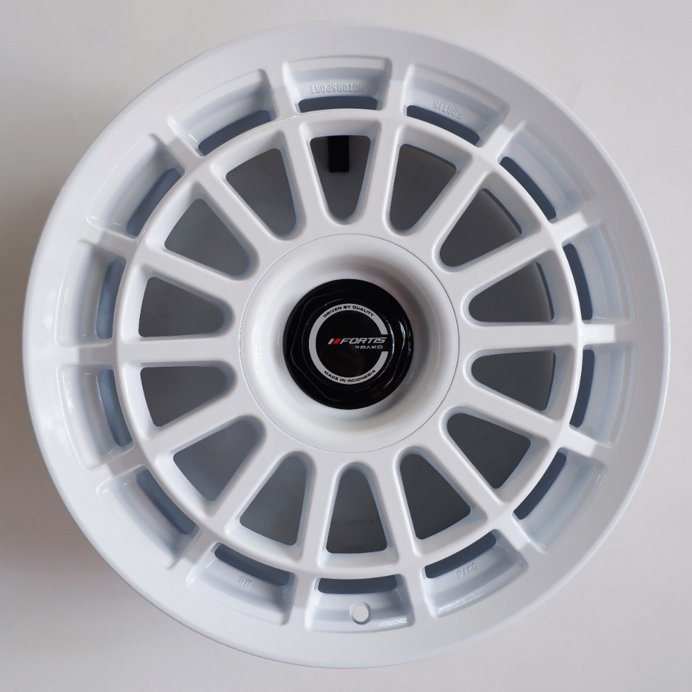 VELG MOBIL ORIGINAL FORTIS BY PAKO WHEELS PRW 17 BATUR R17 x 8 4H 100 ET 42 RACING WHITE
