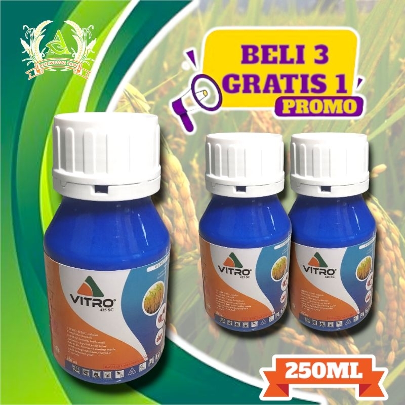 FUNGISIDA VITRO 425SC UKURAN 250ML BAHAN AKTIF AZOKSISTROBIN DIFENOKONAZOL AMYSTARTOP ANTRACOL ZPT