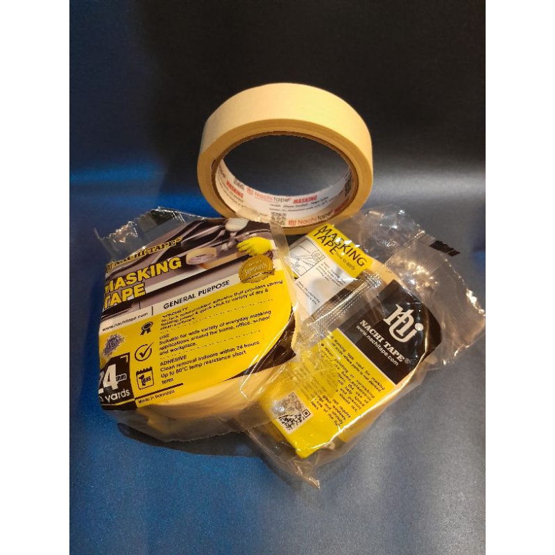 

Masking Tape Nachi Lakban Kertas 1 inchi