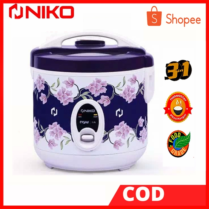 MAGIC COM NIKO OISHI BATIK ( 1.2 LITER ) RICE COOKER / MEJIKOM / MAGICOM / MEJIKOM KECIL / MEJICOM M
