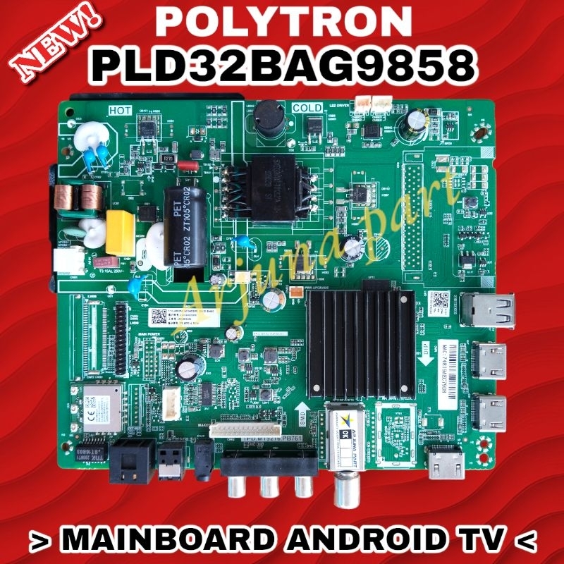 MAINBOARD TV POLYTRON PLD32BAG9858 / MB TV POLYTRON PLD32BAG9858 / MESIN TV POLYTRON PLD32BAG9858 / 