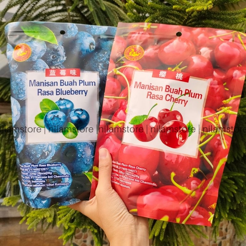 

Manisan Plum Cherry atau Blueberry 220g