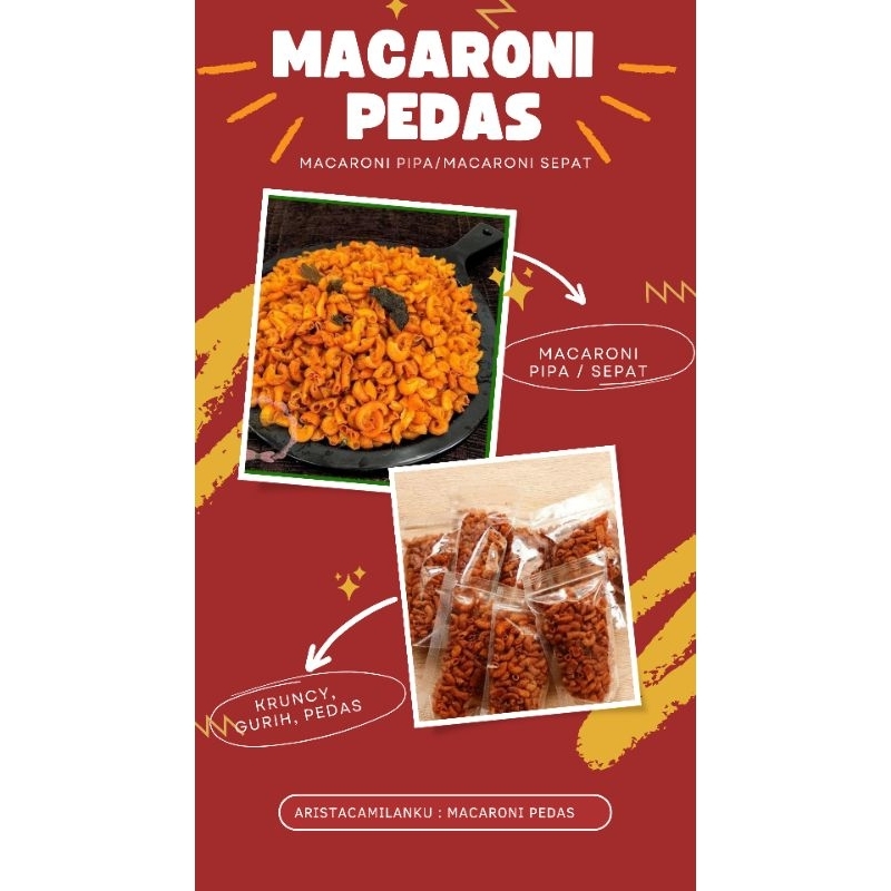 

MAKARONI PEDAS PIPA/SEPAT KEMASAN 500 GRAM