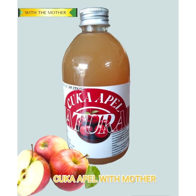 

CUKA APEL - WITH MOTHER -ORIGINAL DARI SARI APEL 250 ml
