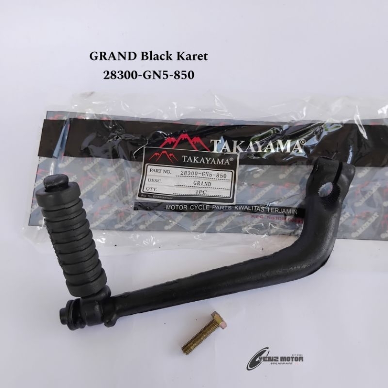 KICK STATER ENGKOL GRAND Black Karet GN5