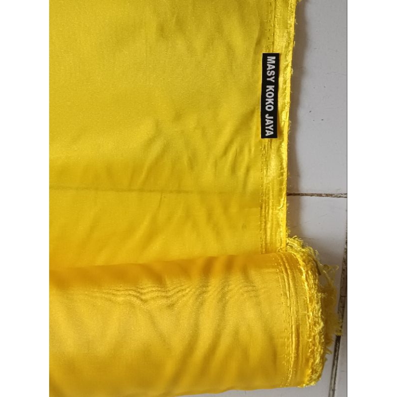 (per 1 Meter) Kuning Terang kain peles KAHATEX