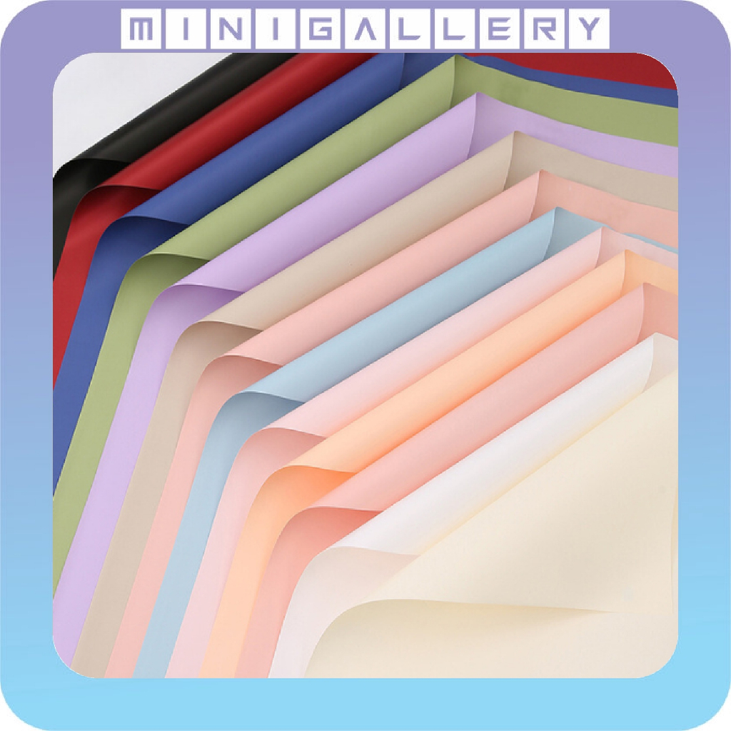 

Kertas Buket Full Color Solid Polos Opp Flower Wrapping Cellophane KB6309