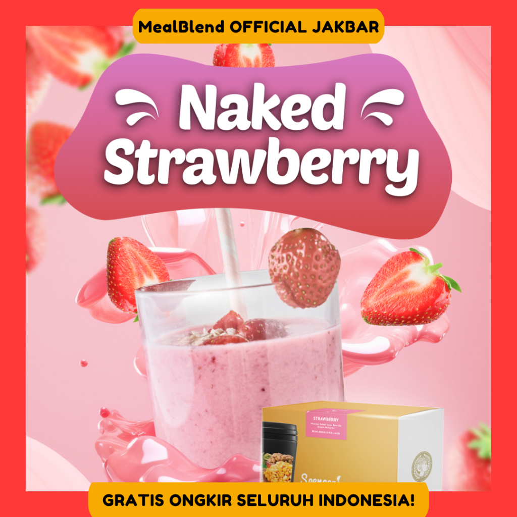 

MealBlend Naked Strawberry (sachet) | Meal Replacement Zero Sugar