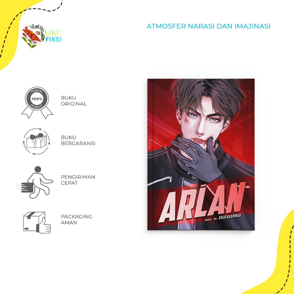 Buku Novel Arlan Naxama Teradiksi Bumi Fiksi