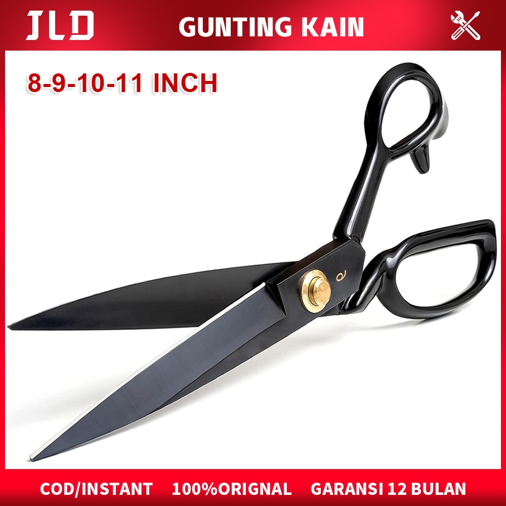 JLD Gunting Kain 8” 9” 10“ 12”  Gunting Penjahit Gunting Penjahit Besar Gunting Kain Gunting Penjahi