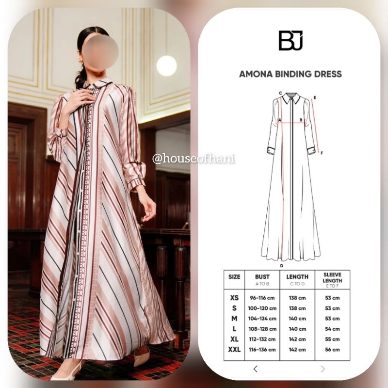 Amona Binding Dress Maroon L - Benang Jarum Best Seller