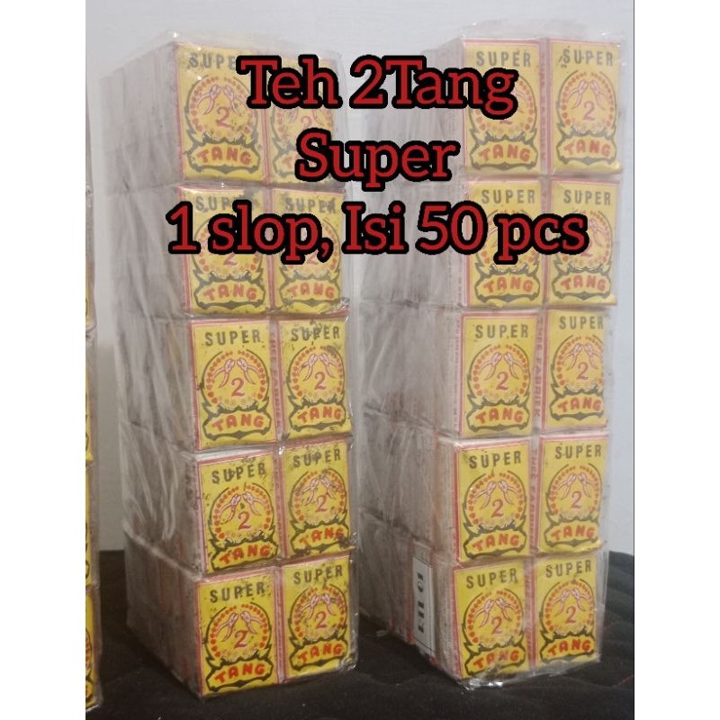 

teh 2tang kuning, teh 2tang super, teh tegal isi 50 pcs