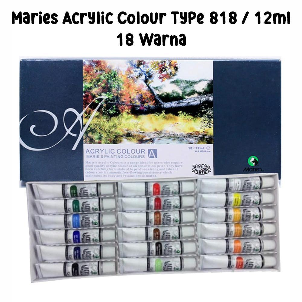 

CAT AKRILIK MARIES 818B (12ML 18WARNA)