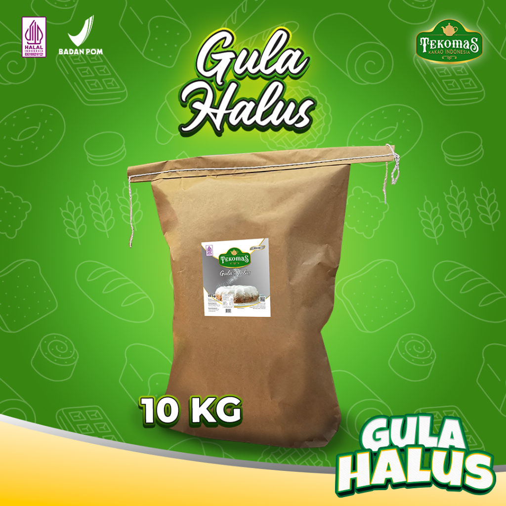 

TEKOMAS – Gula Halus Prime 10 Kg Topping Roti Bahan Kue Siap Pakai Praktis Premium