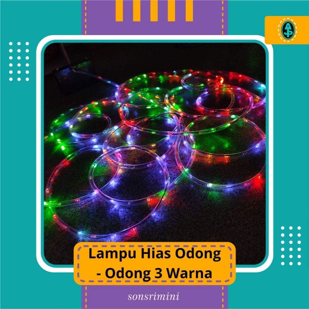 Lampu hias odong odong 3 warna DC AJP Grup