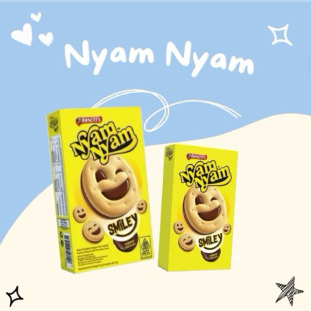 

NYAM NYAM SMILEY SANDWICH CHOCO 45gr