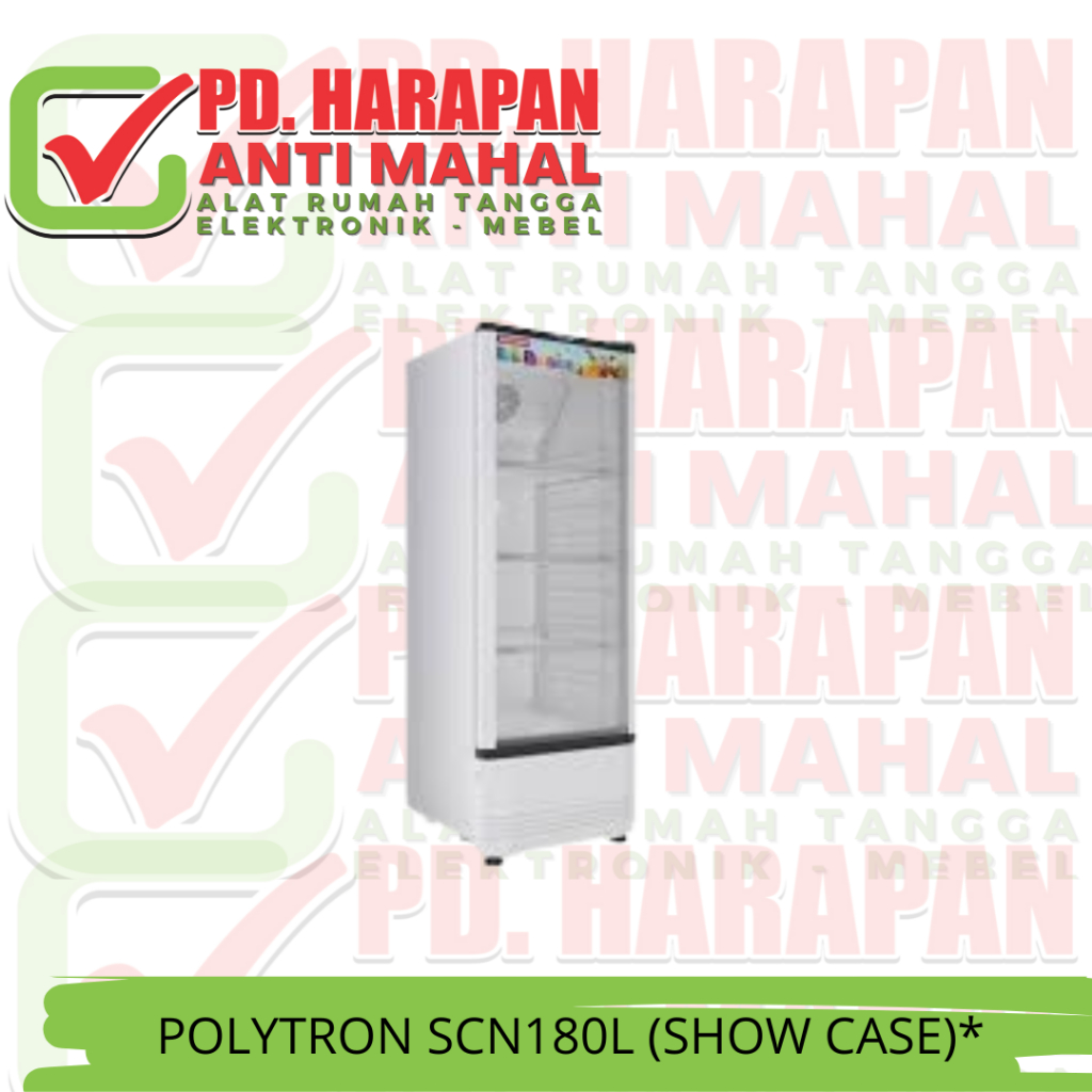 POLYTRON SCN180L (SHOW CASE)*/LEMARI PENDINGIN MINUMAN