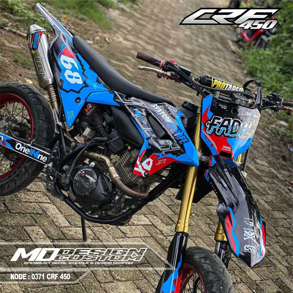 0371 (COD) Sticker Decal CRF 450 FullBody Bebas Request Terbaru - Sticker Premium CRF Terbaru - Stic
