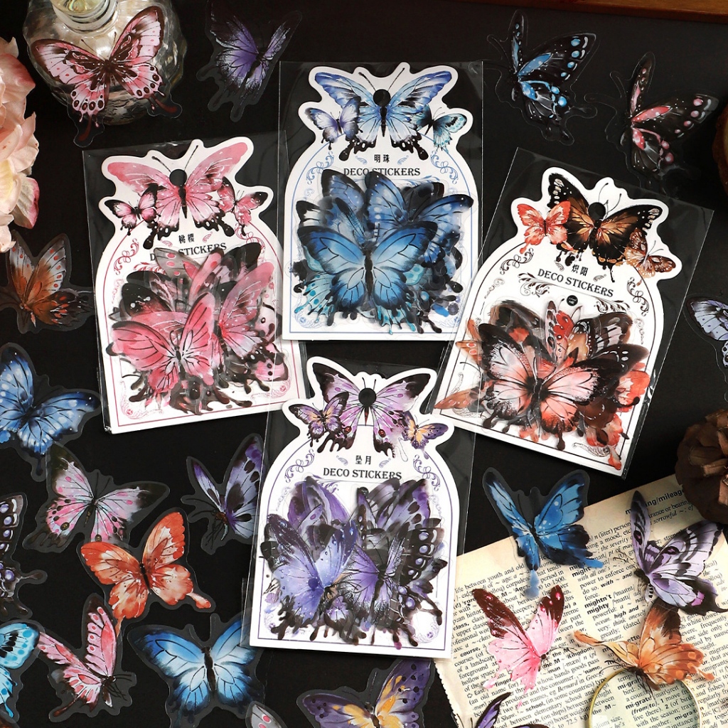 

Kupu Sticker Butterfly Series Sticker PET Sticker Packs Lace Sticker Packs Deco Sticker Girl Sticker
